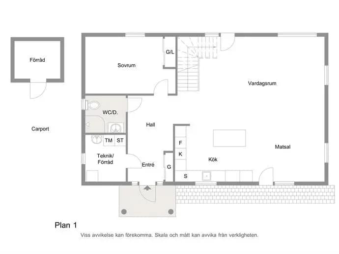 Floor plan for Medhällagatan 1