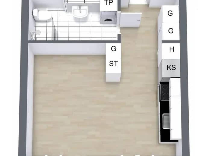 Floor plan for Prefektgatan 1