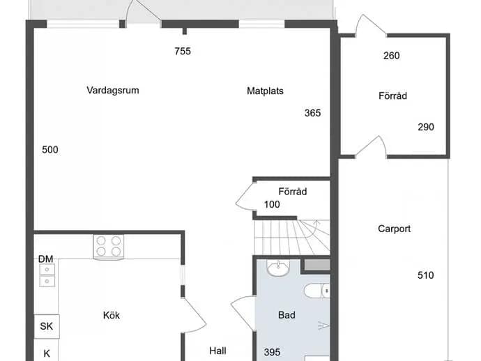 Floor plan for Rådjursvägen 313