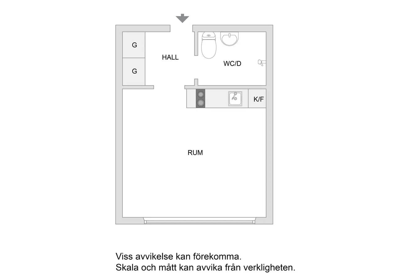 Floor plan for Fyrverkarbacken 38, 6 tr