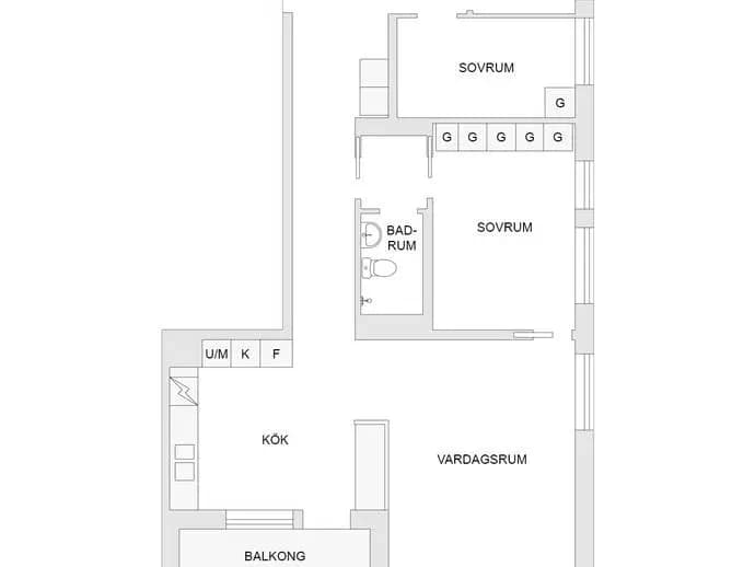 Floor plan for Poseidongatan 4