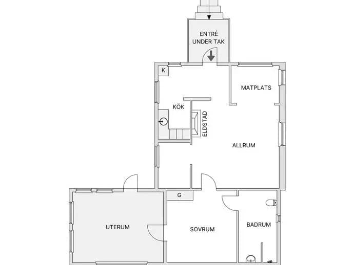 Floor plan for Barrstigen 5