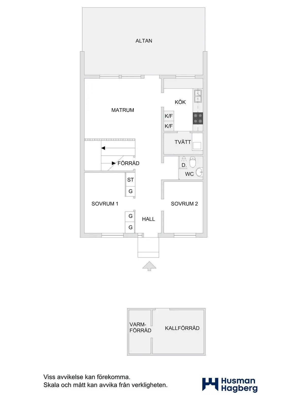 Floor plan for Trastvägen 15F