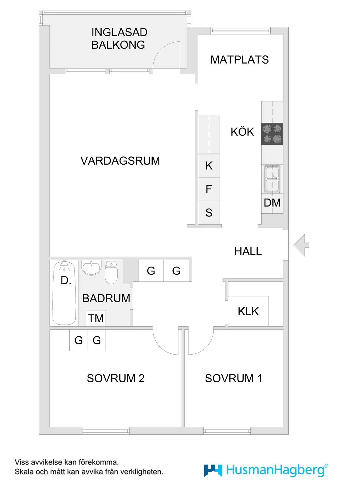 Floor plan for Biologigränd 23