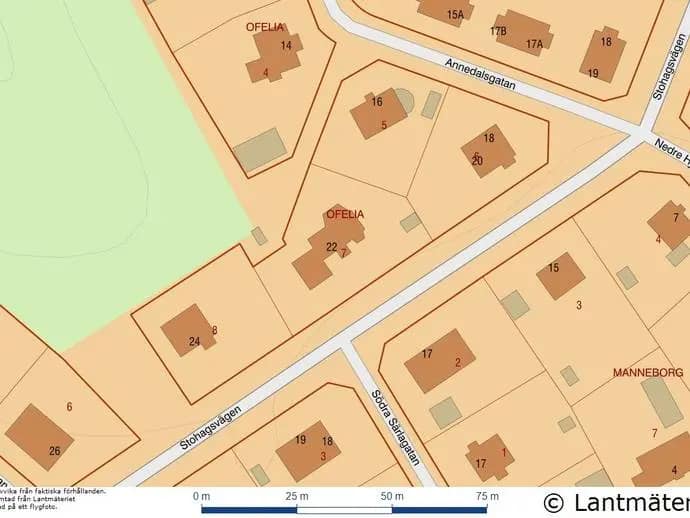 Planritning för STOHAGSVÄGEN 22