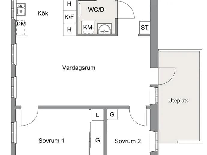 Floor plan for Hundlokegränd 30