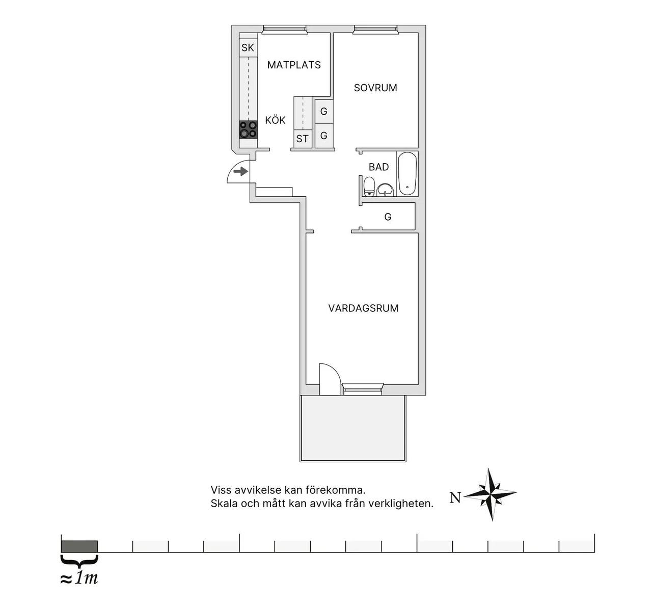 Planritning för Vagnmansgatan 12