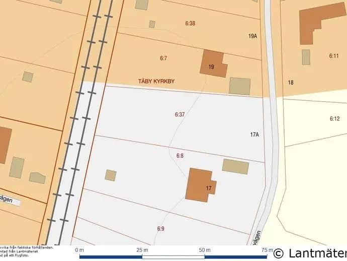 Planritning för Ängsvägen 17A