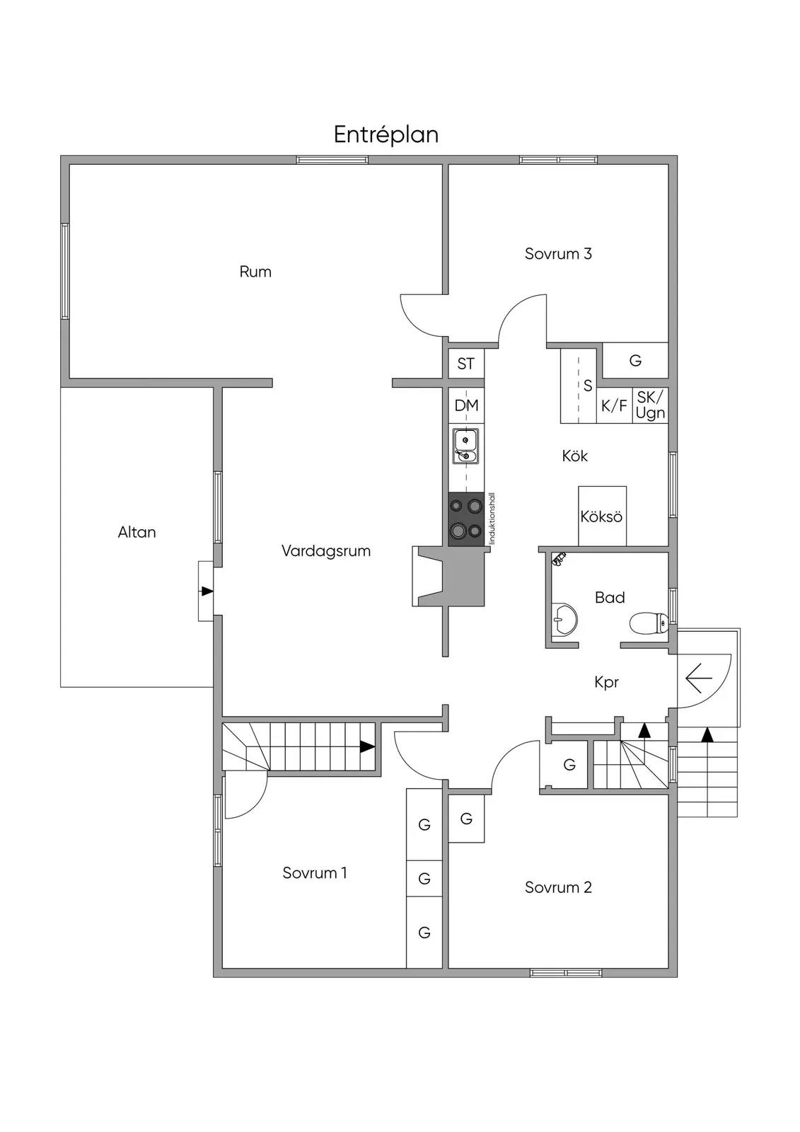 Floor plan for Brotorpsvägen 10