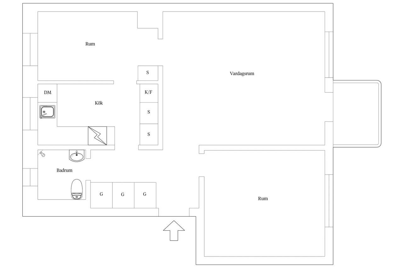 Planritning för Spannvägen 34