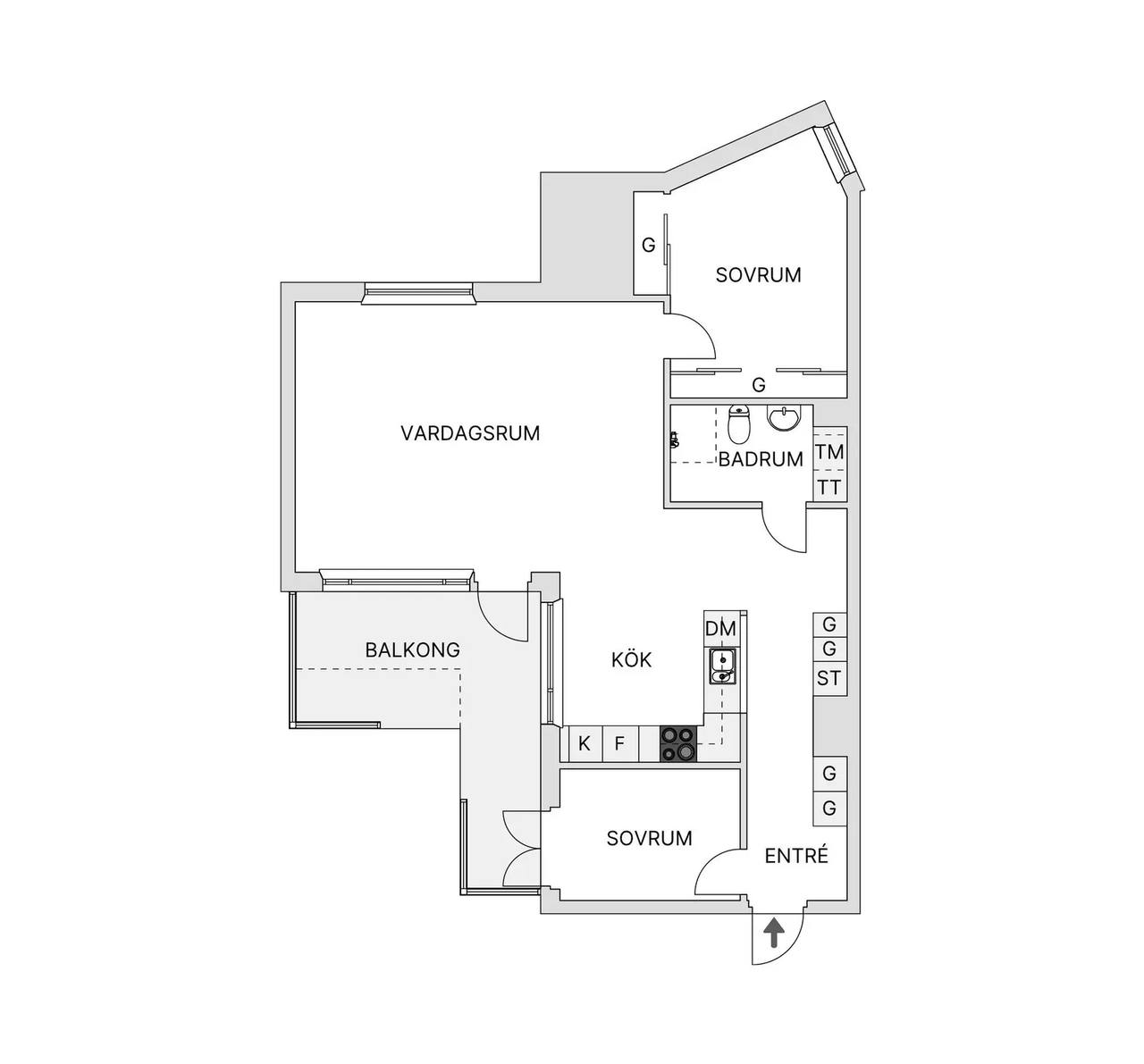 Floor plan for Ceresplatsen 2