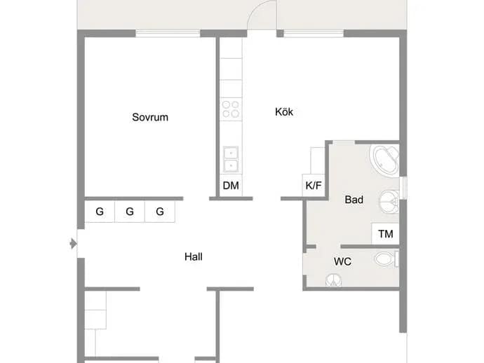 Planritning för Kihlmansgatan 16A
