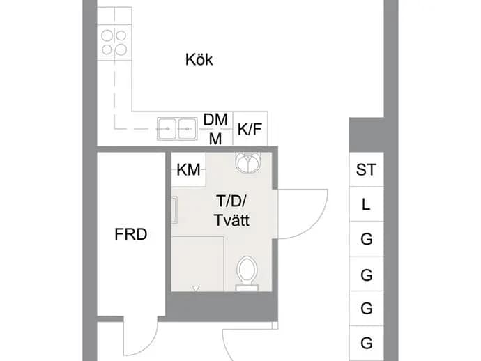 Floor plan for Tors Gränd 25