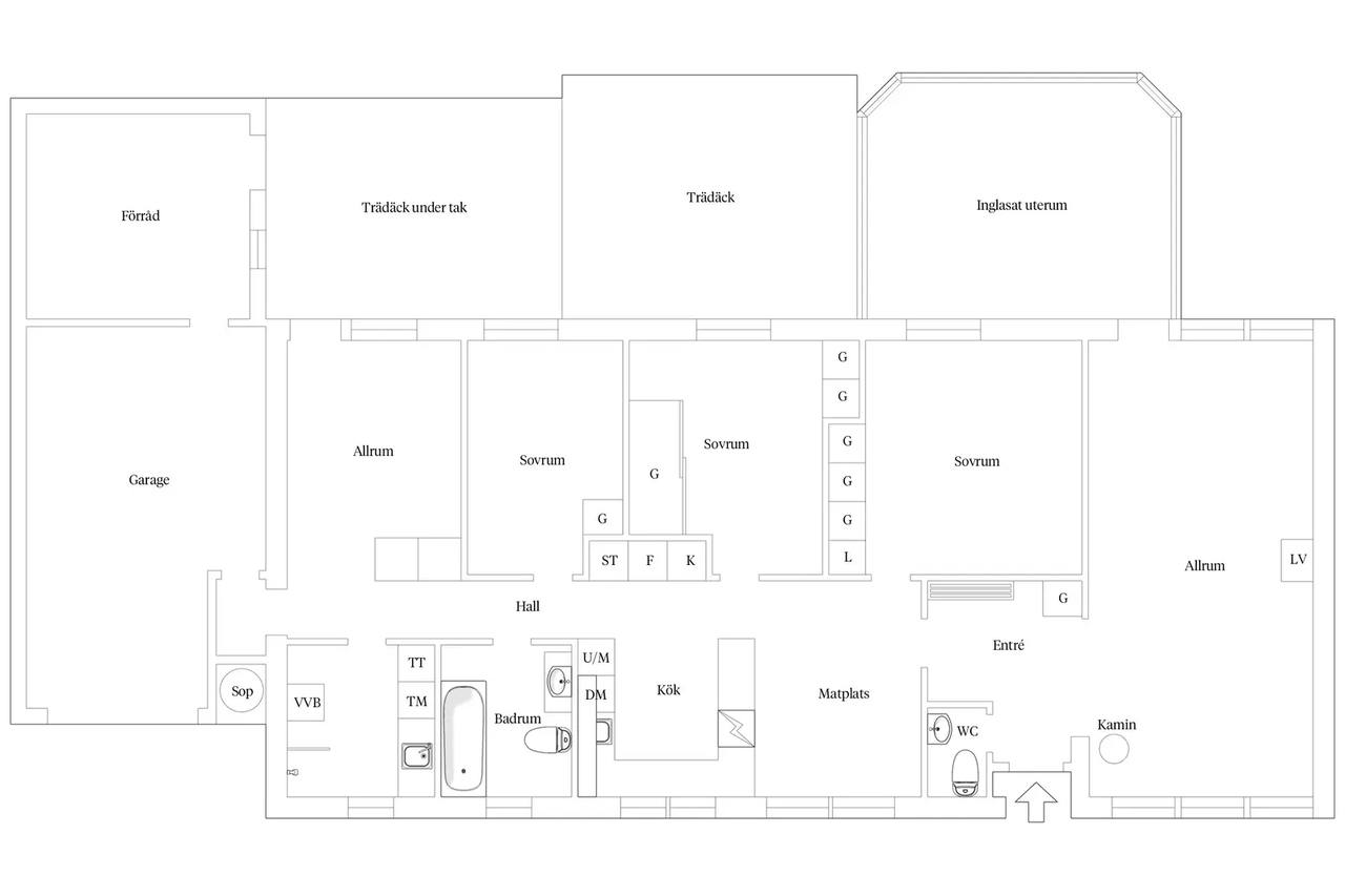 Planritning för Bokevägen 31