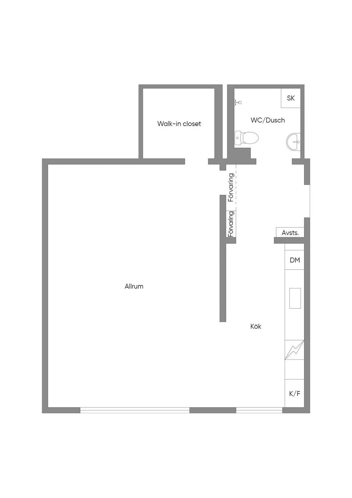Floor plan for Roslagsgatan 53