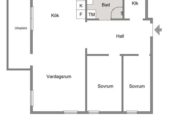 Planritning för Melofonstigen 4