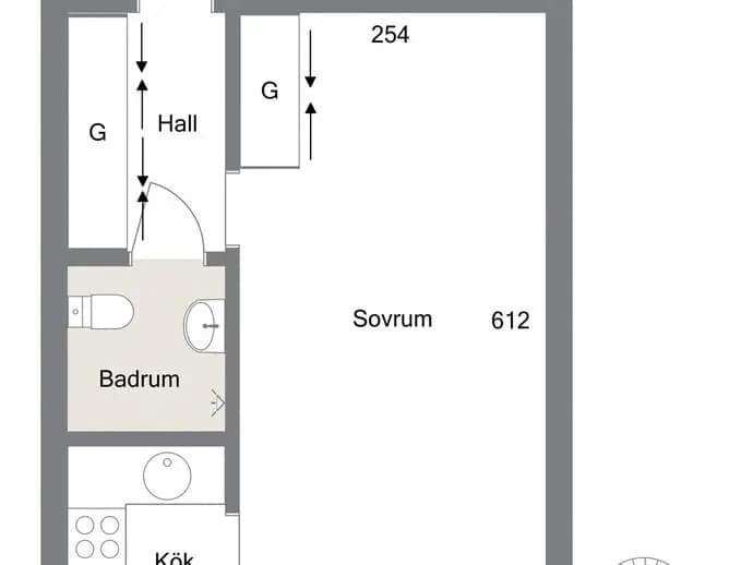 Floor plan for Esplanaden 32