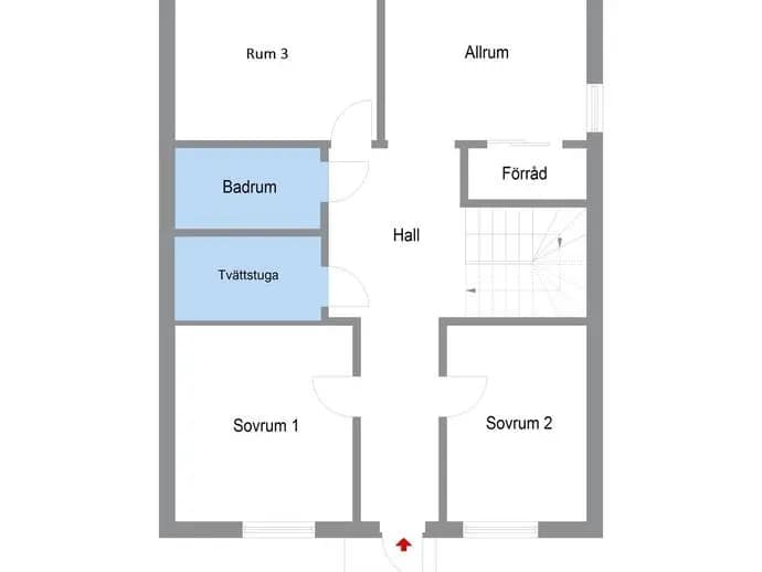Floor plan for Enskiftesvägen 43