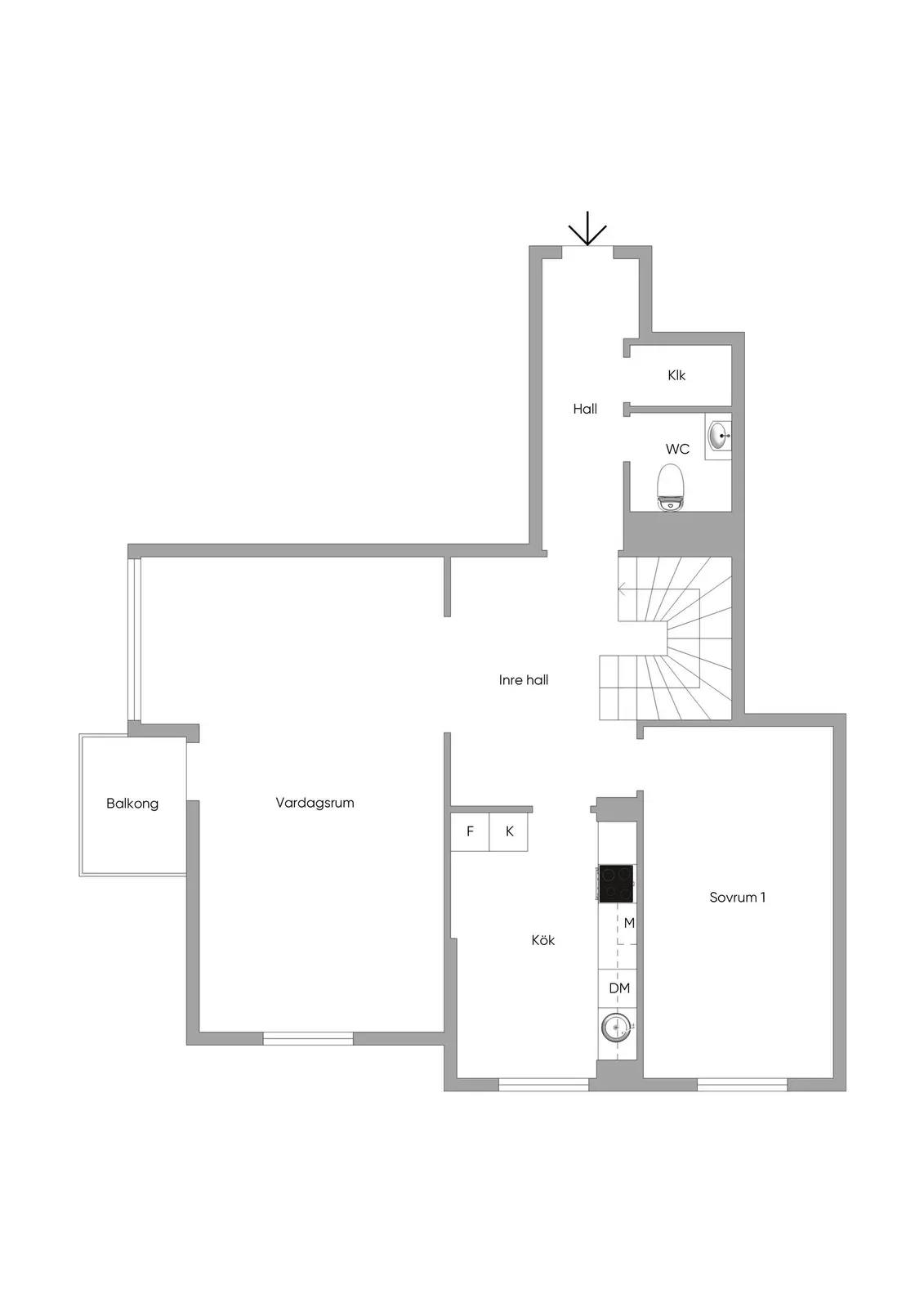 Floor plan for Per Hallströms väg 2