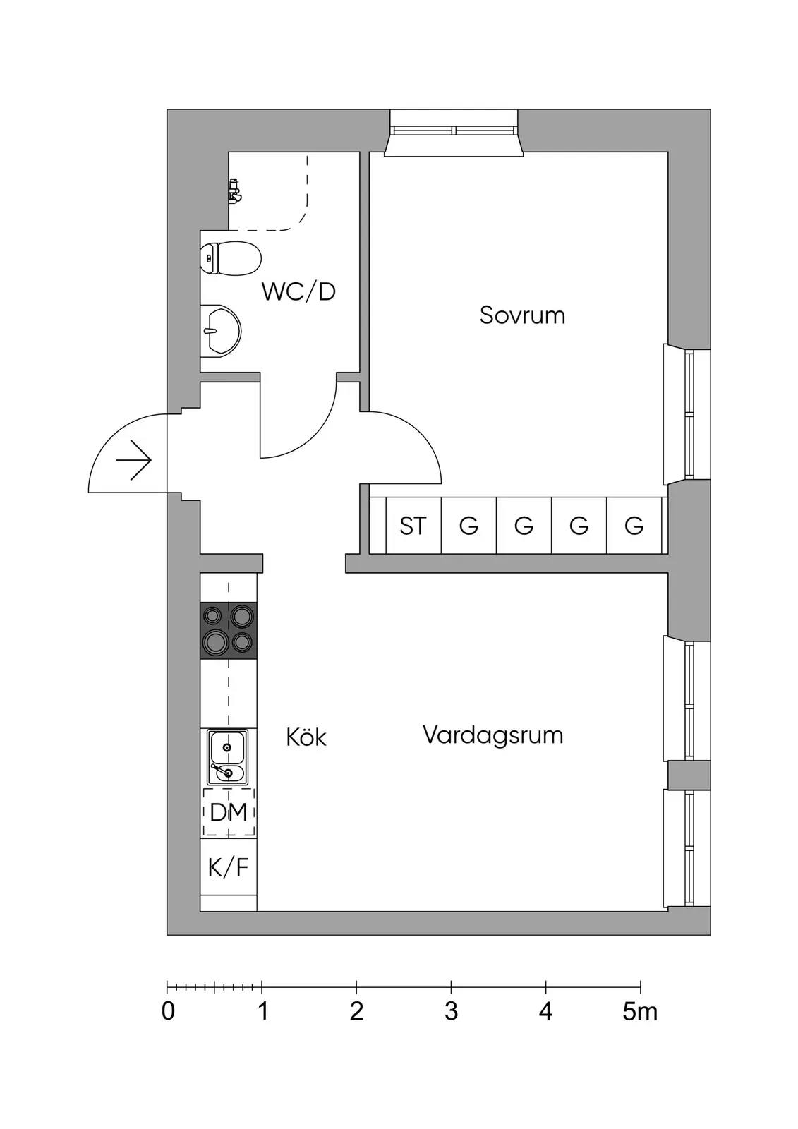 Floor plan for Follingbogatan 18
