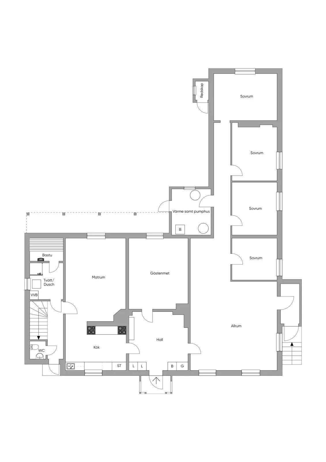 Floor plan for Söderbyvägen 107