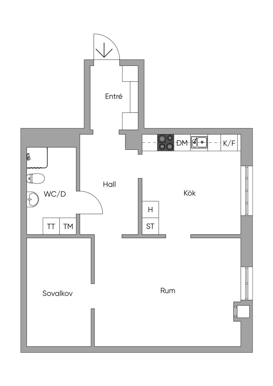 Floor plan for Arkens väg 16