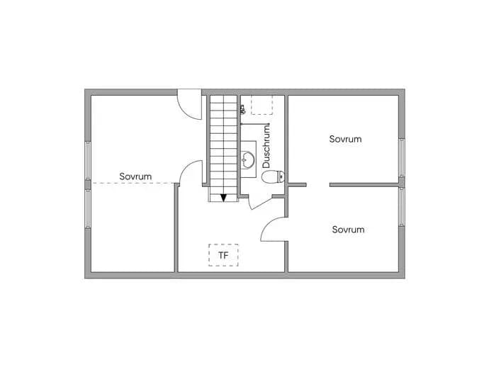 Floor plan for Dahliavägen 24