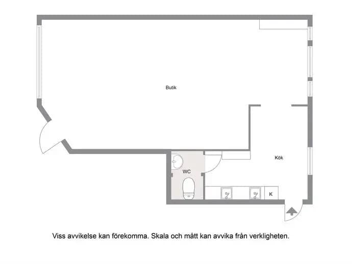 Floor plan for Kyrkogatan 19B (Lokal)