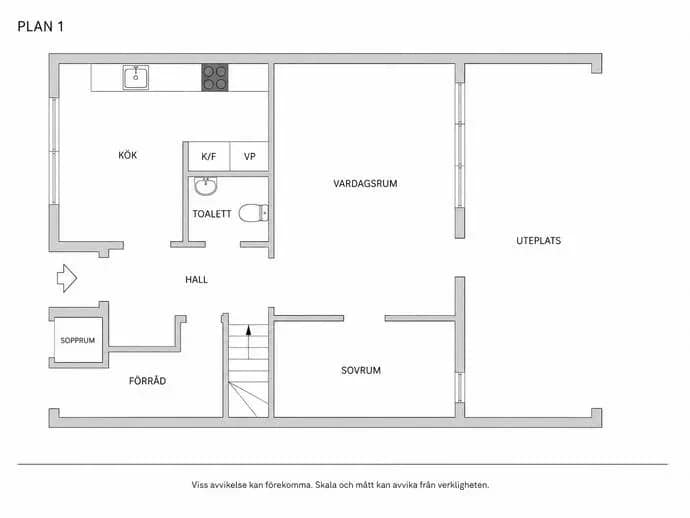 Planritning för Kvarstavägen 44