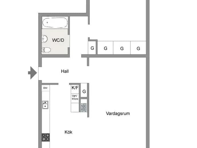 Planritning för Rondellen 12