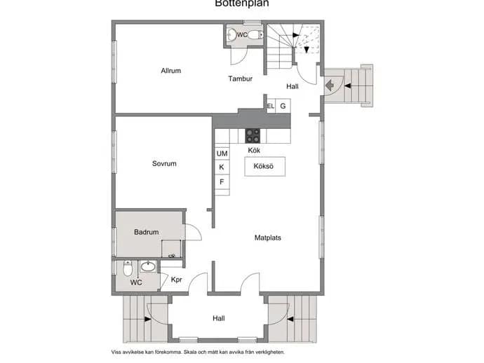 Floor plan for Fannagatan 15
