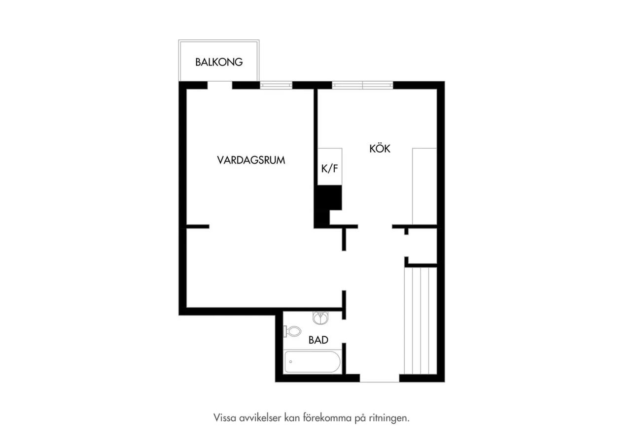 Floor plan for Södra Förstadsgatan 121C