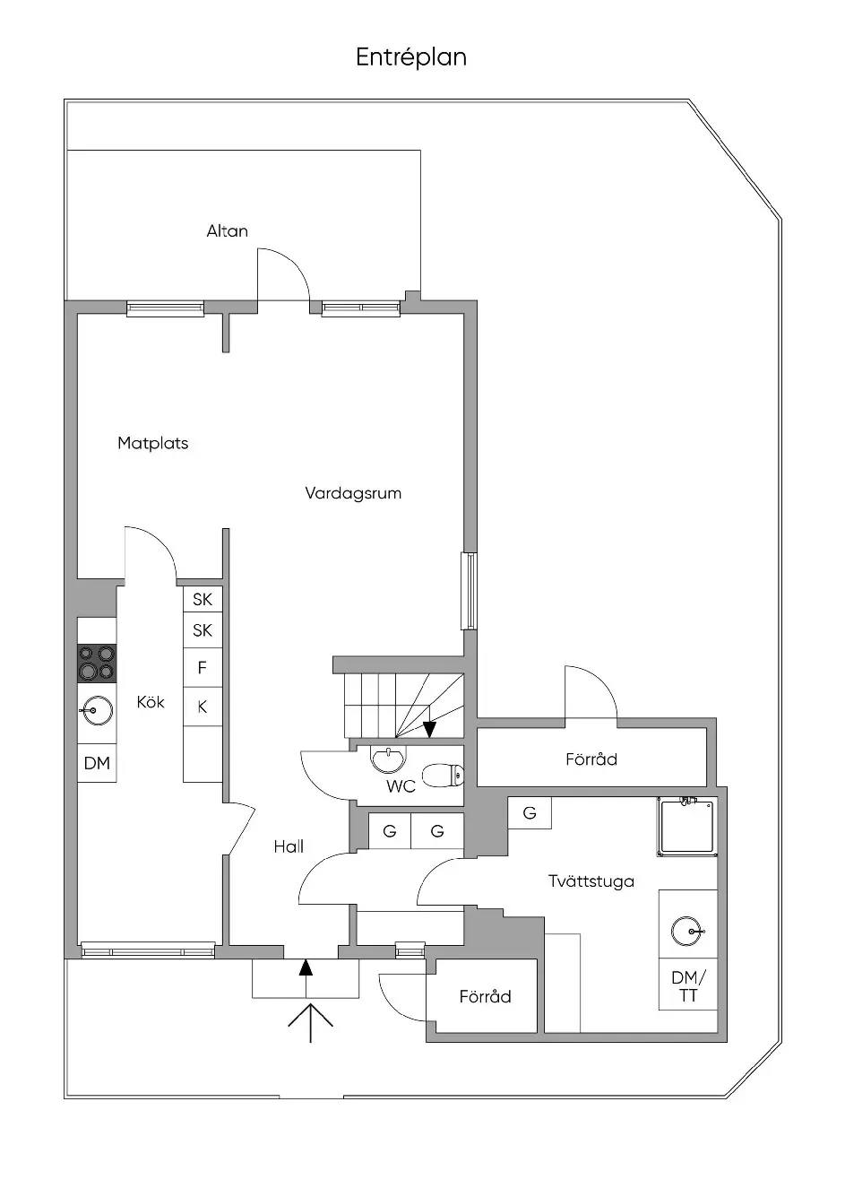 Planritning för Lextorpsvägen 483