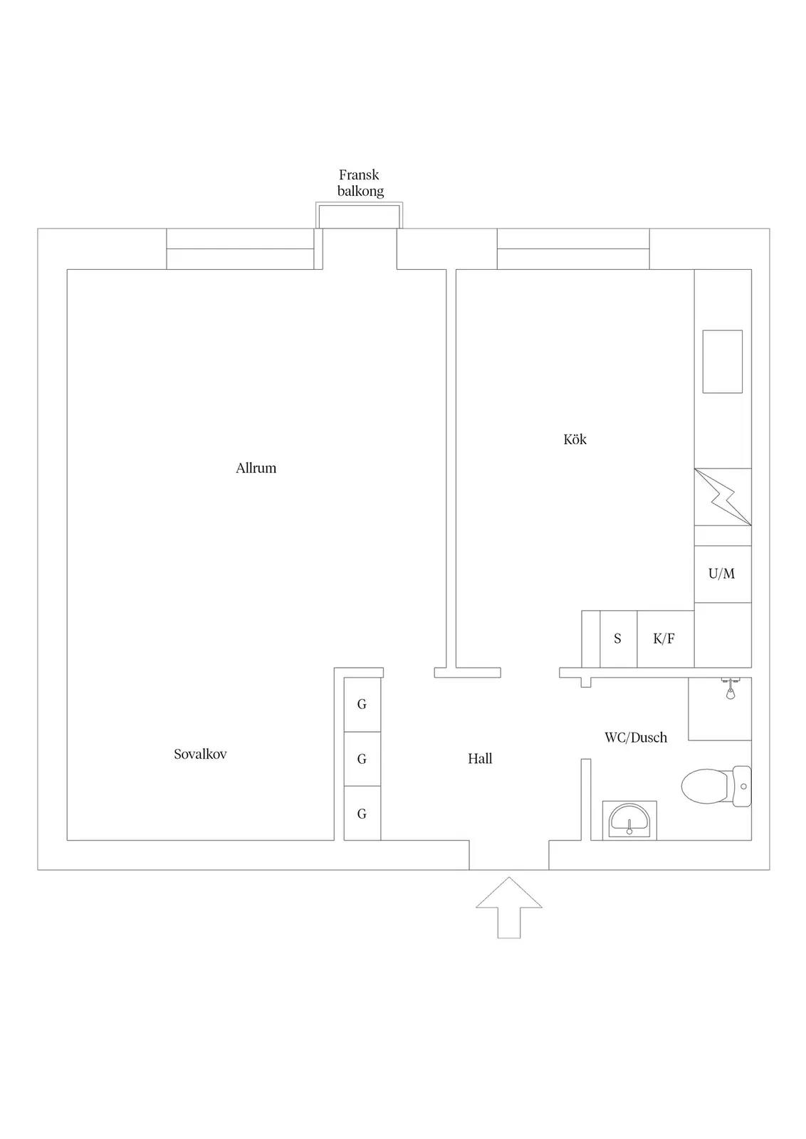 Floor plan for Fatabursvägen 9A