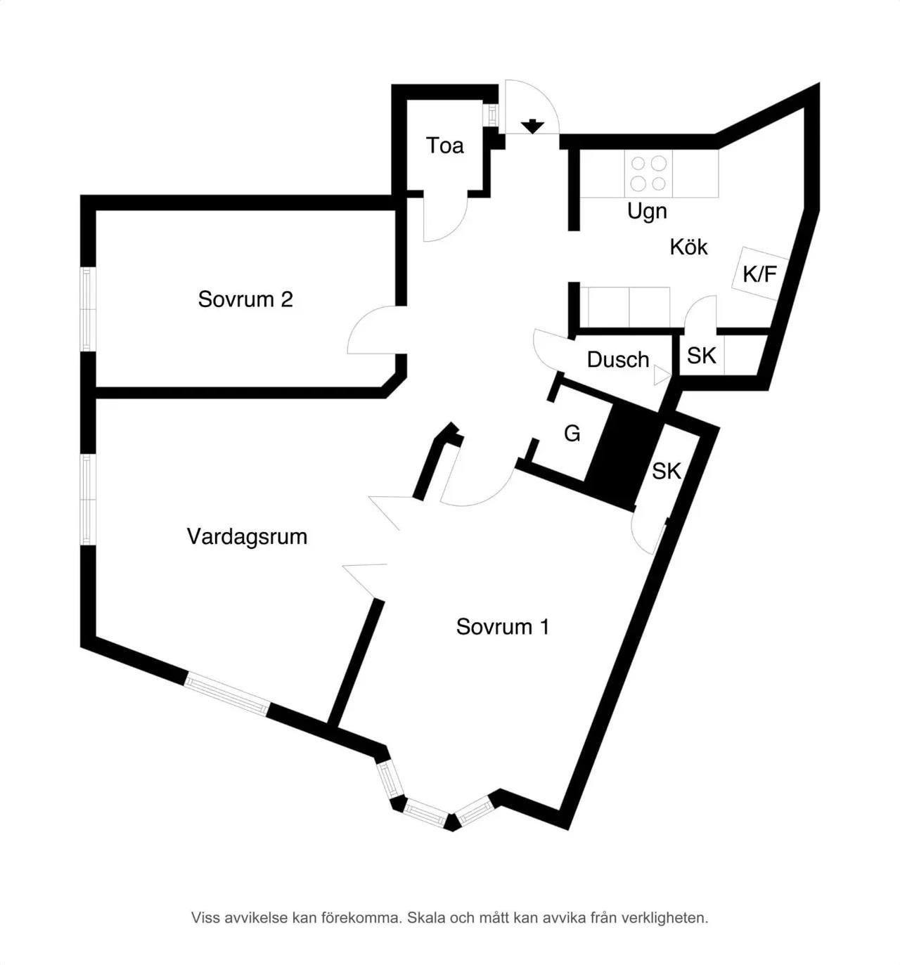 Floor plan for Nobelvägen 94B