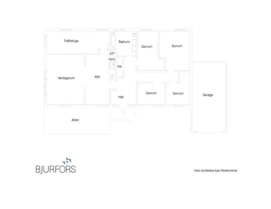 Floor plan for Mangårdsgatan 15
