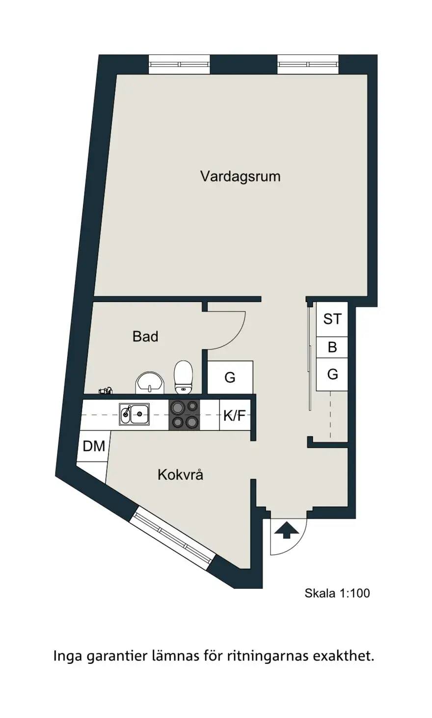 Planritning för Unionsgatan 11A