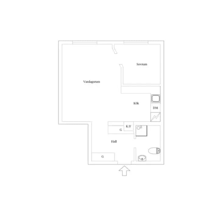 Floor plan for Fridhemsgatan 10A, 2tr