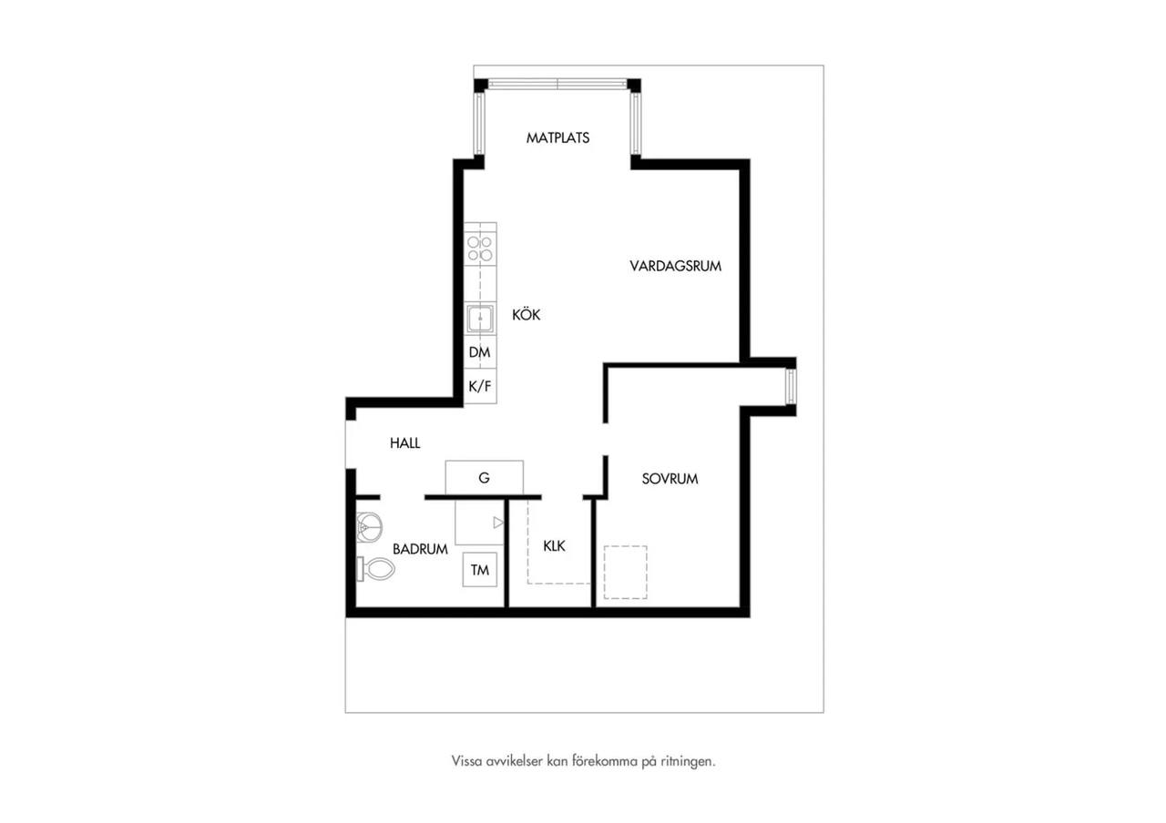 Planritning för Emil lindells väg 16