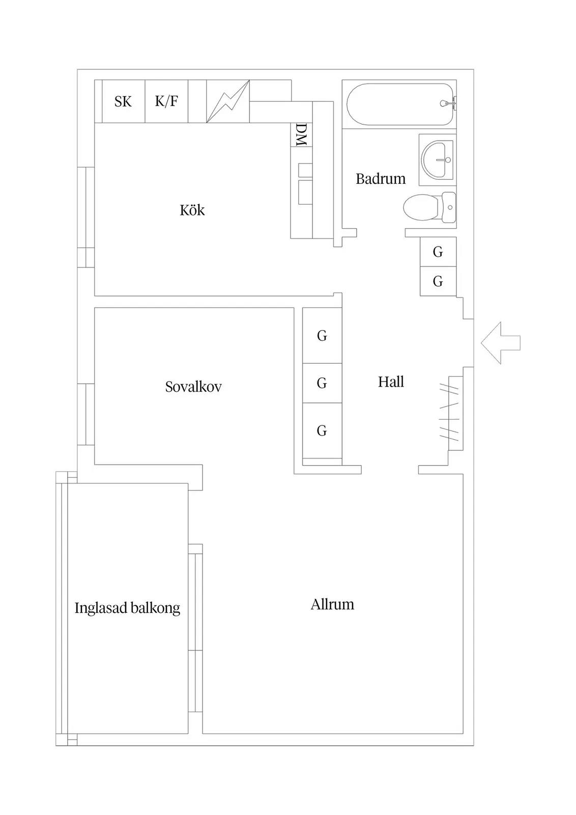 Planritning för Sagovägen 39