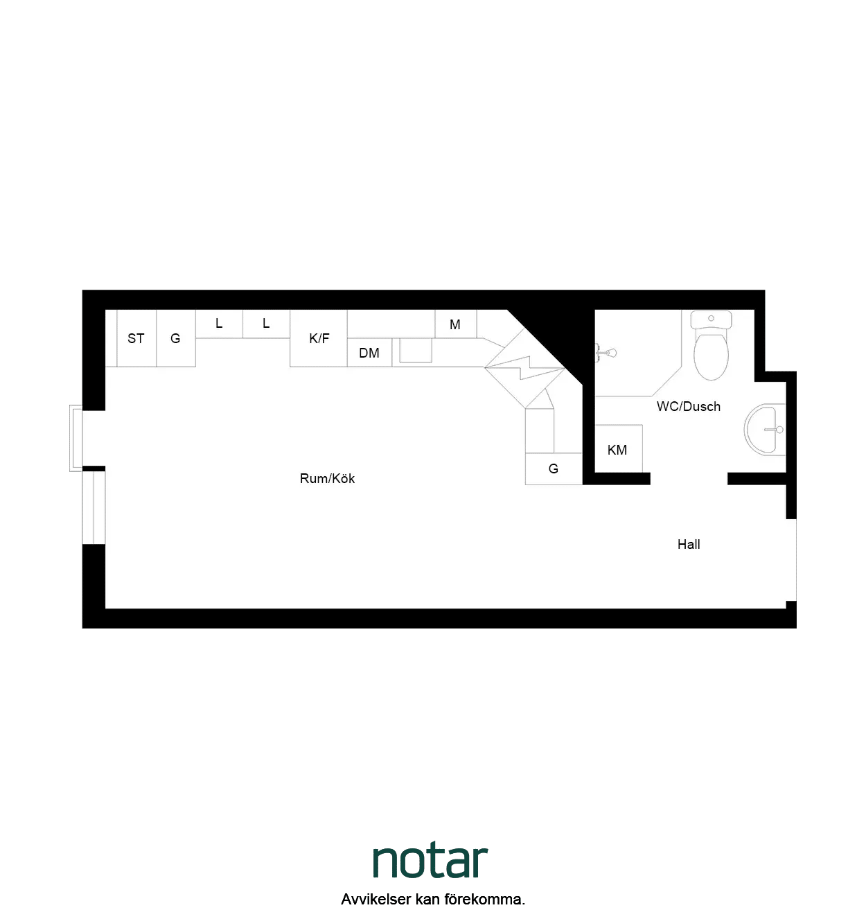 Floor plan for Linnégatan 10