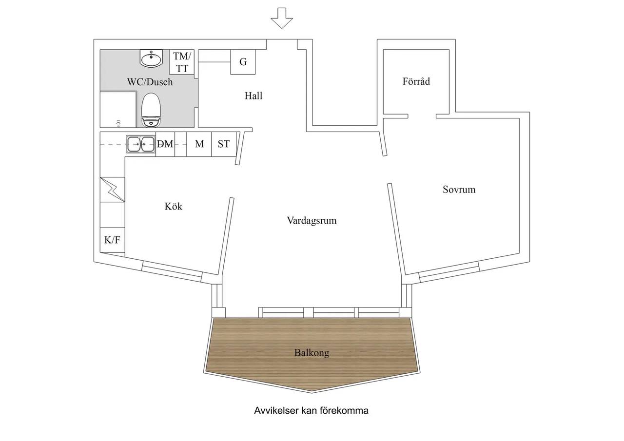 Floor plan for Rakveregatan 4