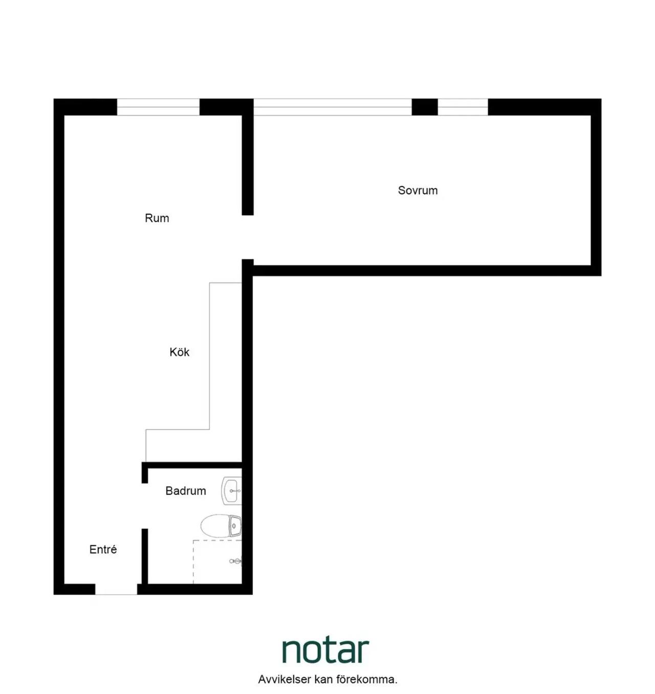 Floor plan for Blekholmsterrassen 5