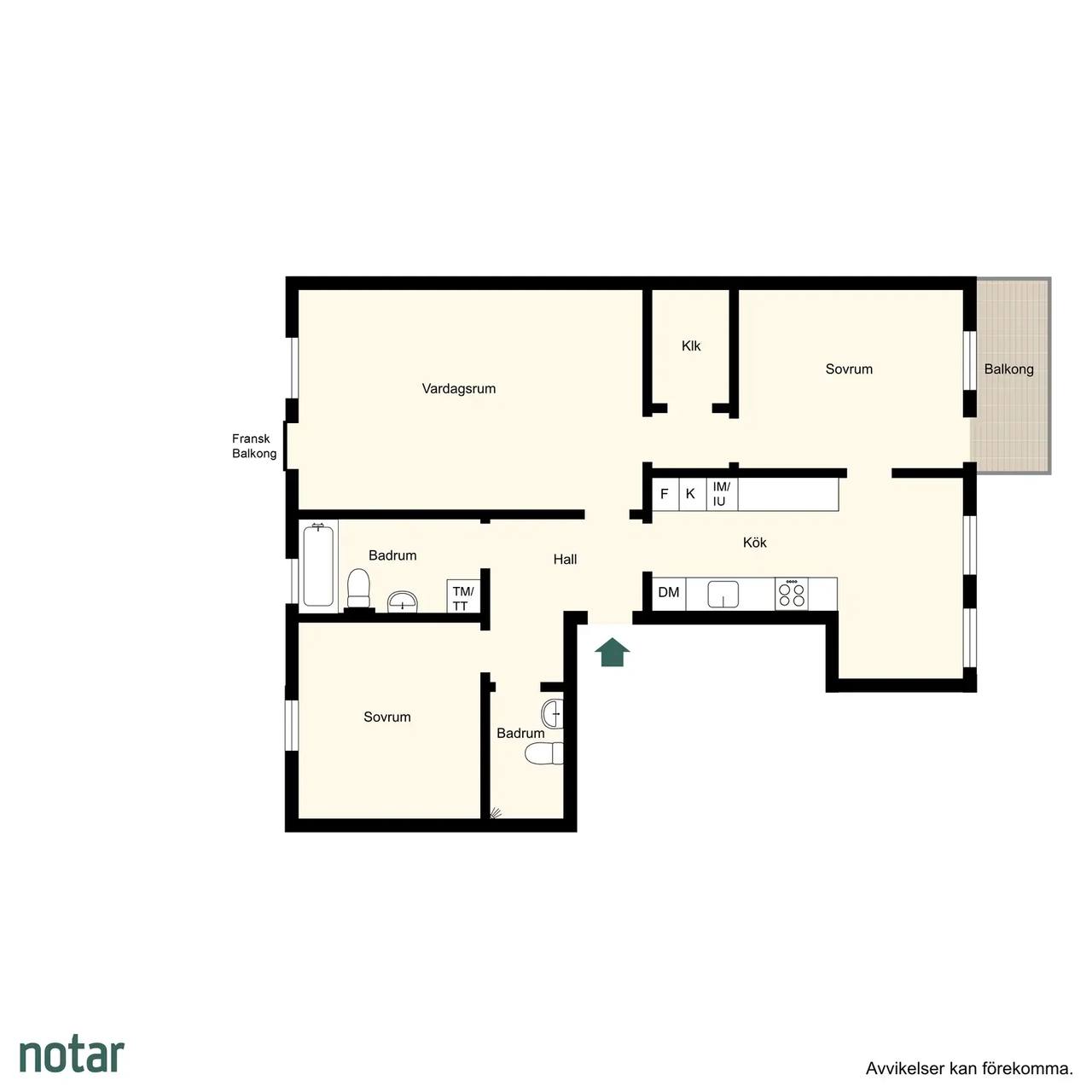Floor plan for Huggarvägen 27