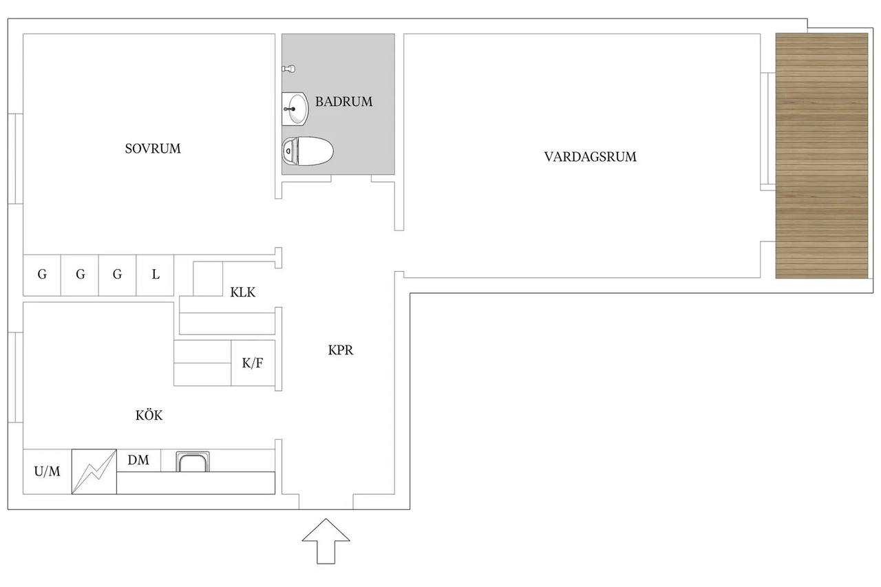 Floor plan for Norrgårdsgatan 1C