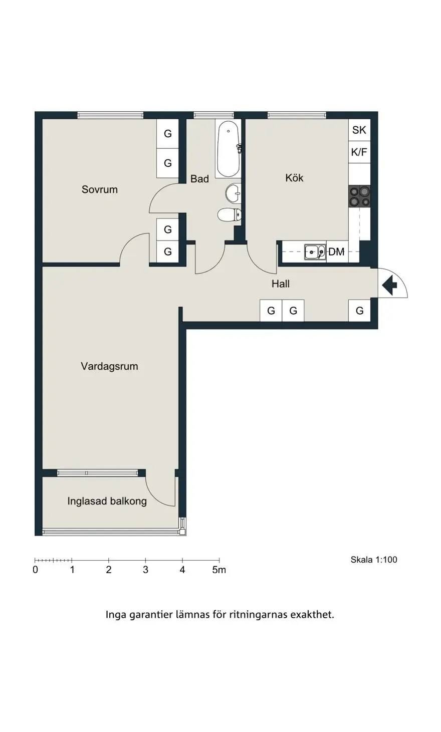 Floor plan for Sagovägen 27