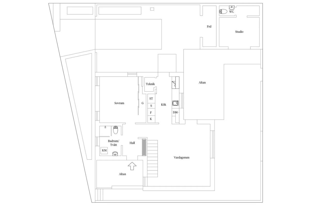 Planritning för Mullbärsbacken 29