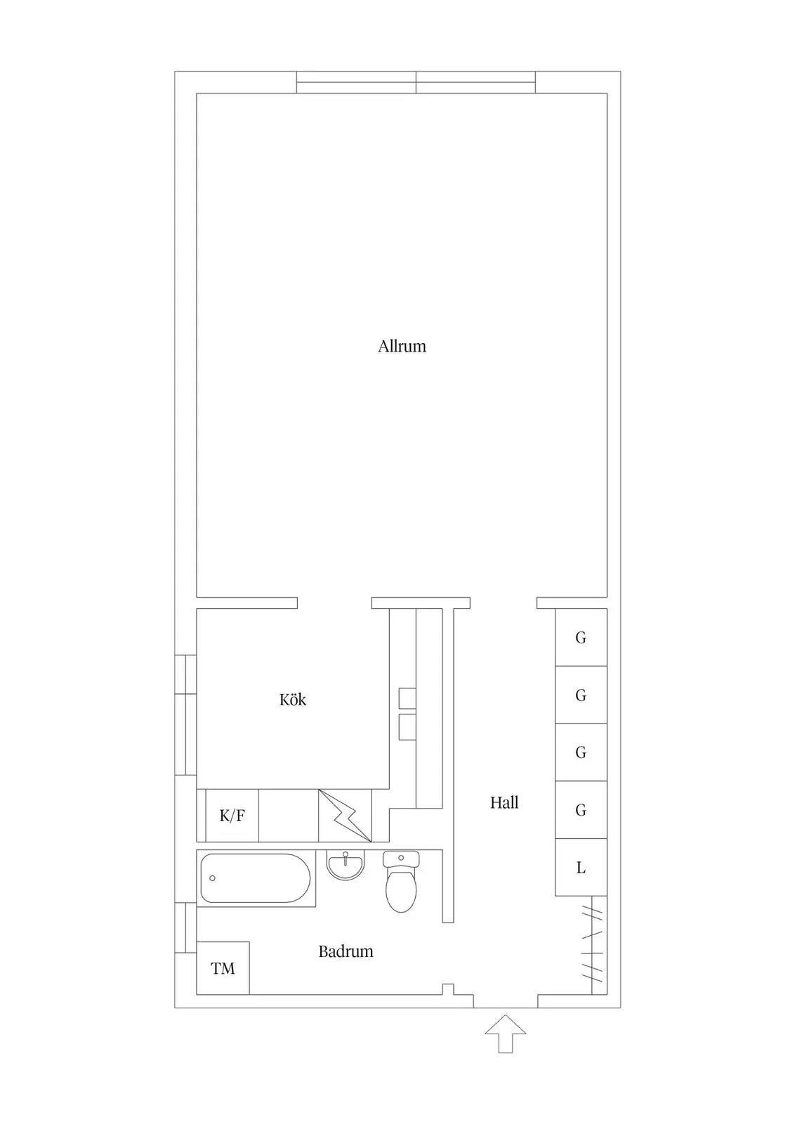 Planritning för Lybecksvägen 5C