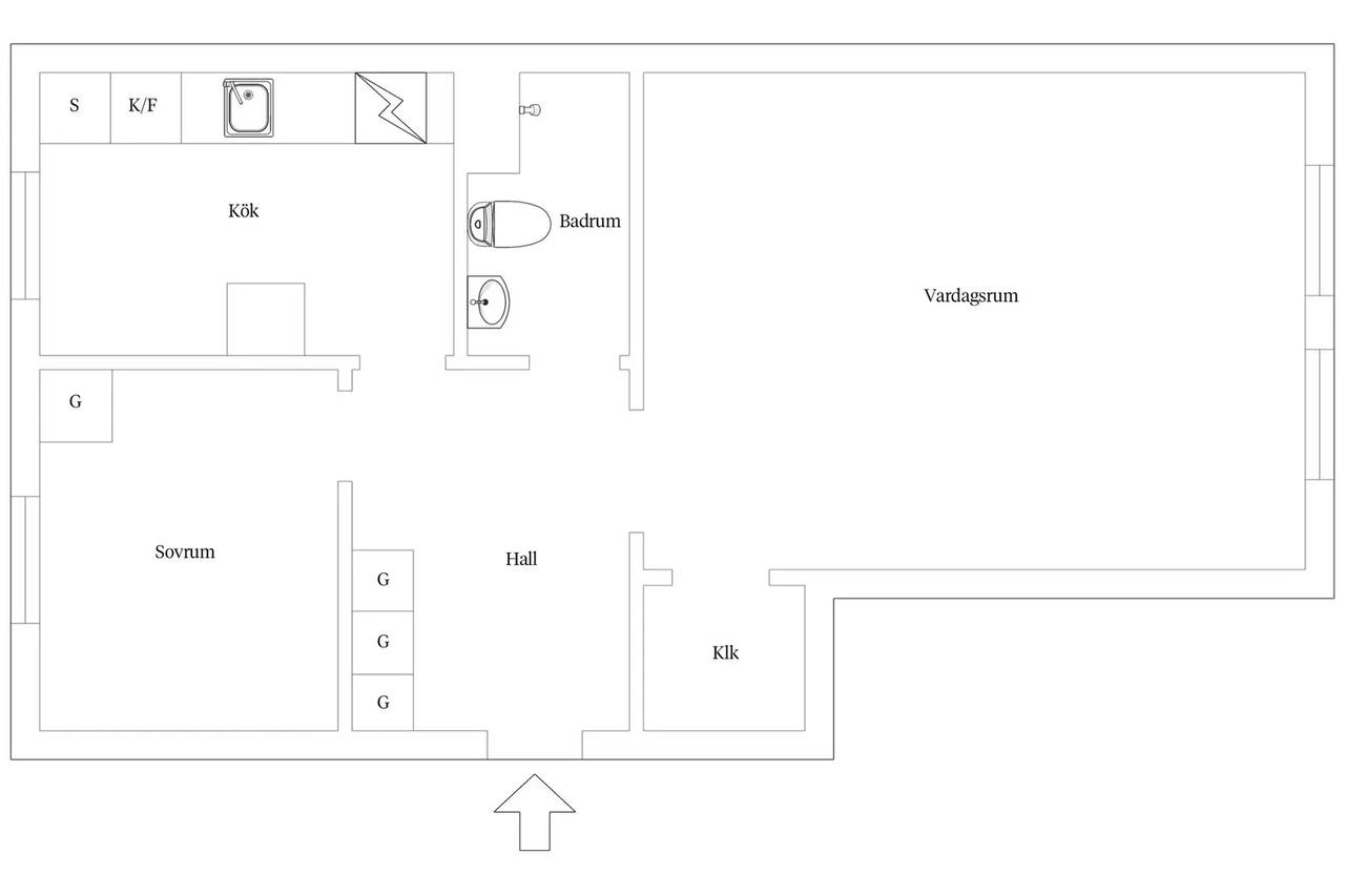 Planritning för Lambergsgatan 1A