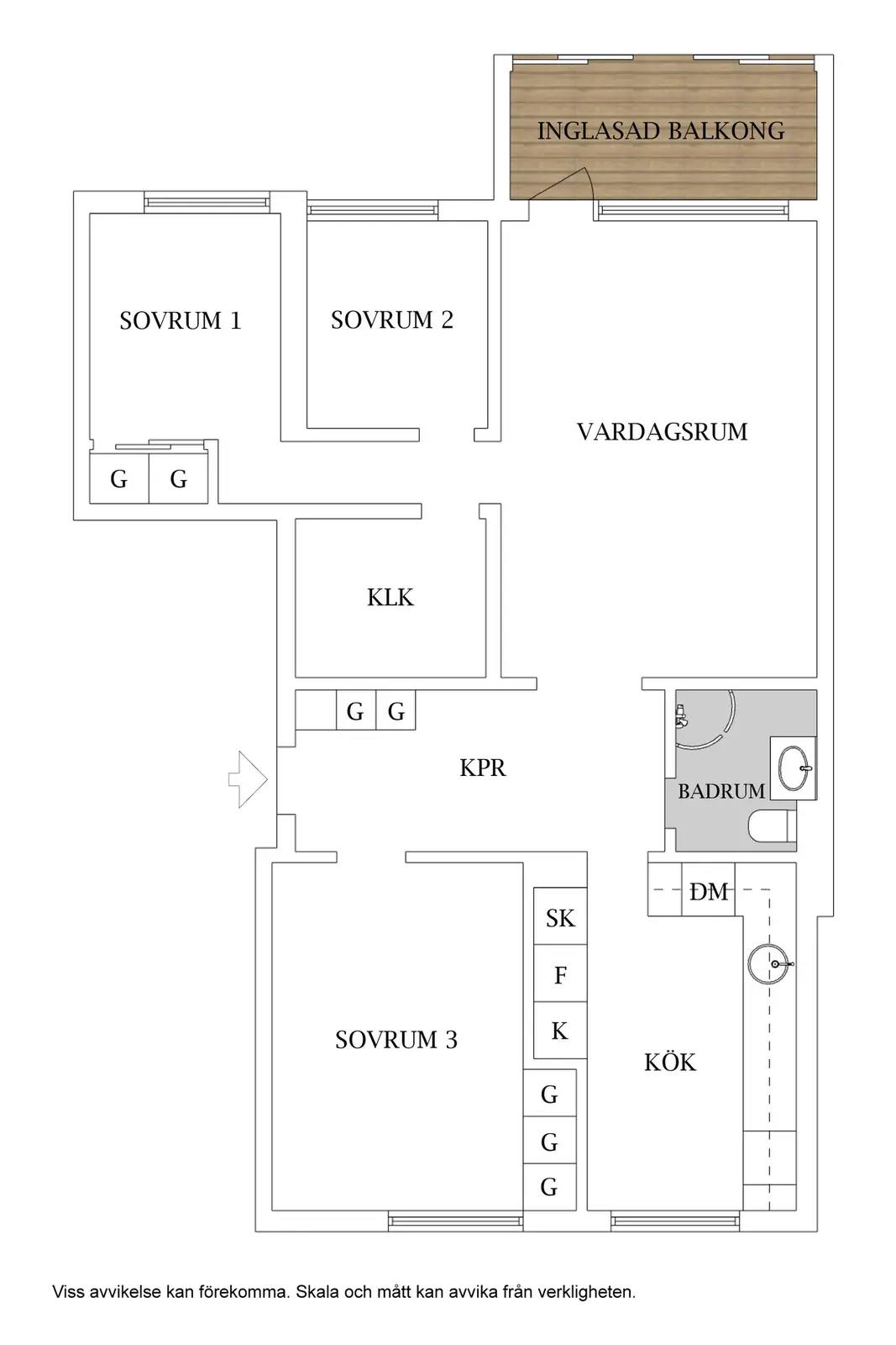 Floor plan for Månadsvägen 46